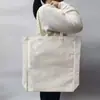 Bolsa de Lienzo en Blanco al por Mayor de Fábrica Estilo Coreano Pintura a Mano Graffiti Personalizada Bolsa Bandolera Blanca Hombro Logo Bolsa de Lienzo