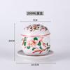 Taza de Huevo al Vapor Estilo Japonés con Tapa, Tazón Pequeño, Taza para Estofado, Tazón con Tapa para Sopa Miso, Tazón de Té Colorido, Taza para Vaporizar, Cocina Japonesa y Coreana, Cerámica Estilo Japonés