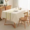 Toalha de Mesa Floral Fresca e Simples, Impermeável e à Prova de Óleo, Jogo Americano de Mesa de Jantar Sem Lavagem, Novo Modelo 2026, Toalha de Mesa de Centro de Luxo Leve de Alta Qualidade