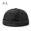 Chapéu de melão estilo americano retrô lavado jeans velho chapéu de rua gordo bonito moda cacheado chapéu de chão personalidade masculina chapéu cinch