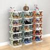 Zapatero Simple en X para el Hogar Balcón Entrada Multicapa Plegable Costura Estante para Zapatos Apartamento Dormitorio Estante de Almacenamiento Pequeño Zapatero