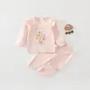 Conjunto de Dos Piezas Elefantito Douding Girasol para Bebé, Conjunto de Ropa y Pantalones de Otoño para Niños, Ropa Interior de Algodón Puro Clase A
