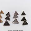 Remaches de Aleación Tachuelas para Esquinas de Ropa Accesorios Tachuelas Triangulares Impactantes Incrustadas con Diamantes para Maletas y Cuero Pintura en Spray Tachuelas para Ropa Galvanizadas
