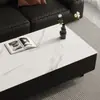 Mesa de Centro Imitação Mármore Ardósia Tapete de Mesa Impermeável e à Prova de Óleo High-End Luxo Leve Sala de Estar Proteção de Bancada de TV