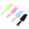 Cuchillo y Tenedor Desechables para Pastel de Cumpleaños, Cuchillo de Plástico Escarchado Engrosado, Cuchillo Pala Dentado, Empaque Individual Engrosado