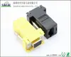Adaptador de Computador Spot HDB15 para RJ45, RJ45-VGA15 Fêmea Preto Pode Ser Equipado com Múltiplas Cores