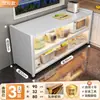 Estante de cocina, gabinete de almacenamiento de múltiples niveles de pie, aparador de losa de roca con puertas, gabinete de almacenamiento a prueba de polvo, gabinete multifuncional