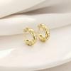Aretes de plata esterlina 925 para mujer, aretes sencillos de diamantes a cuadros, aretes de moda que combinan con todo, elegantes y de lujo ligero