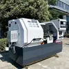 Torno CNC Ck6140X1500 con Alimentación Automática, Bancada Integrada, Totalmente Protegido, Máquina Herramienta CNC Pequeña 6136