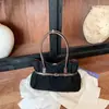 Bolsa de ombro estilo retrô coreano com fivela de cinto em camurça, bolsa tote feminina de outono, grande capacidade, versátil, casual, para o dia a dia