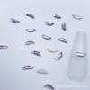 Accesorios Súper Brillantes para Uñas Paquete Mixto Rhinestones Irregulares de Fondo Plano Morado Claro Rhinestones para Uñas con Forma de Rombo Rhinestones de Cristal Aurora al por Mayor