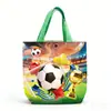 Bolsa de Lienzo de Fútbol Regalo Bolsa de Tote para Guardería Bolsa de Regalo Souvenir con Patrón de Logo Bolsa de Tote al por Mayor