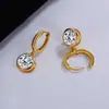 Pendientes de Burbuja de Moissanita al por Mayor Transfronterizos Pendientes de Moissanita de Plata S925 para Mujer Moda Simple Joyería para Orejas de Gama Alta