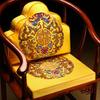 Cojín de Respaldo Estilo Chino Seleccionado Cuidadosamente Cojín para Silla de Té Cojín de Asiento Respaldo Integrado Cojín de Asiento para Silla de Caoba Cojín para Sofá Cojín para Silla
