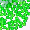 Cristal de Vidro Luminoso Fluorescente para Nail Art com Fundo Plano Diamante Strass Redondo Adesivo Colorido Diamante DIY Acessórios para Joias Feitas à Mão
