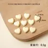 Doces de Coração Simulados Cola de Creme para Artesanato DIY Acessórios de Brinquedo de Comida Simulada Pacote de Materiais para Decoração de Capa de Celular de Macaron Coração de Pêssego