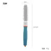 Peine Tubo de Aluminio Cerámico para Peluquería Peine Rizado Esponjoso Peine de Estilismo para Peluqueros Peine de Rodillo Hueco Peine Rizador Peine Esponjoso