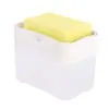 Dispensador de Jabón Líquido para Lavar Platos Limpieza de Cocina Cepillo para Ollas Dispensador Automático de Líquido Dispensador de Jabón Estropajo Artefacto para Lavar Platos Dispensador de Jabón