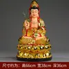 Adoração doméstica Avalokitesvara Bodhisattva Estátua de Buda Sakyamuni Ksitigarbha Tathagata Buda Três Santos Ocidentais Casa