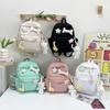 Mochila para Estudiante Valor Facial Alto Dulce Pequeña Fresca Versátil Mochila Ligera de Gran Capacidad