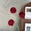 Flores artificiais 3 cabeças bola da sorte doce crisântemo decoração de salão de casamento shopping center display comercial decoração suave decoração de casa atacado transfronteiriço