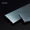 Rodapié de aleación de aluminio, zoclo, moldura de base, 4cm, 5cm, 6cm, 8cm rodapié metálico, clips negros de acero inoxidable