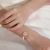 Pulsera de plata con hebilla de la paz de jade Hetian Shihuan, nicho práctico para niña, regalo de cumpleaños para novia