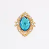 Zapatos Planos con Fondo Dorado Fondo de Vidrio Diamante Aleación Florero Bandeja de Flores Hebilla Decorativa Accesorios para el Cabello Hechos a Mano Tocado Accesorios para Joyería DIY