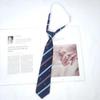 Corbata Azul Estilo Universitario jk Camisa Holgada Sin Golpes Accesorios Ropa Académica Rayada Japonesa Corbata de Lazo Mano Femenina Golpea Masculino dk