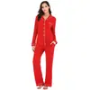 2026 Primavera, Otoño, Invierno Ropa de Casa Nueva Ropa para Mujer Europea y Americana Conjunto de Cárdigan de Manga Larga y Pantalones Largos Pijama Venta al por Mayor Invierno Transfronterizo