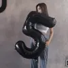 Balões de Aniversário Pretos Série Black Tamanho Grande Estilo Ins para Meninas, Adereços para Fotos, Decoração de Cena Externa para Festa de Primeiro Aniversário