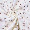 Tecido Crepe Estampado Pequenos Amores Gaze Dupla Classe A Tecido para Roupa Infantil Pijamas Roupa de Lua Pacote para Recém-Nascido