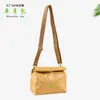 Bolso de Hombro de Papel Dupont Frotado, Bolso Cruzado Casual Plegado Artístico, Bolso Cuadrado Pequeño de Color Puro Simple y Versátil, Procesado y Personalizado