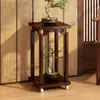 Suporte de Flores Decorativo Prateleira de Flores Varanda de Chão Móvel Bambu Interior Multi-Camadas Suporte de Chão Atacado