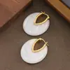 Moda Transfronteriza Exquisitos y Elegantes Brazaletes para Oreja y Pendientes de Resina Estilo Resort, Lujo Ligero, Sensación de Alta Gama, Pendientes Simples y Elegantes al por Mayor
