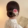 Muzi flequillo otoñal Begonia ~ Recogido súper etéreo horquilla en forma de U nuevos palillos de flor china estilo antiguo tocado de flor de cheongsam