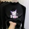 Camiseta interior de manga larga nueva para otoño e invierno 2026 para niños, elegante para primavera y otoño, cuello semi-alto estilo coreano para niñas pequeñas