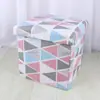 Taburete de Almacenamiento Plegable de Tela Cuadrado Taburete de Almacenamiento Algodón y Lino Sofá para Adultos Taburete para Cambiar Zapatos Caja de Almacenamiento Multifuncional