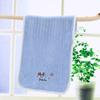Toalla para niños Suave Absorbente Toalla para bebé Lavado de cara y manos para bebé Vellón coral Bordado Toalla para bebé