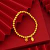 Pulsera Sutra del Corazón Herencia Ley Antigua Shajin Vietnamita Femenina Cuo San Sheng III Pulsera de Moda Anillo Principal Pulsera Chapada en Oro Venta al por Mayor