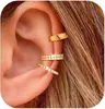 Amazon Europa y América Venta Caliente Anillo con Doble Bisagra Clip para Oreja Diseño de Nicho Aro de Oreja Simple Joyería de Accesorios Femeninos Atmosféricos Personalizados