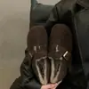 Zapatos esponjosos de suela gruesa para mujer, zapatos de algodón cálidos con forro de felpa, pantuflas cerradas a media altura, para usar en exteriores, zapatos de algodón planos estilo Birkenstock de lana esponjosa y pana