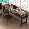 Escritorio de Computadora de Escritorio Personalizado de Tira Larga Escritorio de Oficina Rectangular de Doble Capa Dormitorio Dormitorio Escritorio de Escritura Estudio Montado en Pared Mesa Estrecha