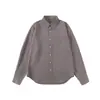 Yidao Vintage 2026 Outono Nova Camisa Listrada de Manga Longa Estilo Japonês com Bolsos, Camisa Retro Masculina de Caimento Solto para o Dia a Dia