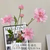 5 dálias artificiais, flores artificiais para decoração de local de cerimônia de casamento e adereços para exibição em casa