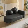 Mejora de apartamento pequeño: sofá otomana de almacenamiento, sillón reclinable estilo europeo, área de espera de tienda de ropa, sofá reposapiés moderno