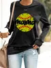 Camiseta de manga larga para mujer con estampado de Rugby MAMA, transfronteriza, para Shopify Amazon