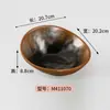 Estilo Natural Melamina Imitação Porcelana Comercial Churrasqueira Panela Quente Prato de Arroz Bonito com Design de Borda Único, Prato Redondo, Prato Retangular
