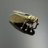 Cigarras de latão pequenos enfeites de mesa chá de sapo dourado de latão conjunto de tampa de bule de animal de estimação enfeites de interior de carro blockbuster