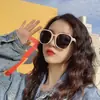 Gafas de Sol Coreanas de Moda Estilo Influencer para Mujer, Versátiles para Adelgazar el Rostro, Gafas de Sol con Protección UV Color Té con Leche para Hombre